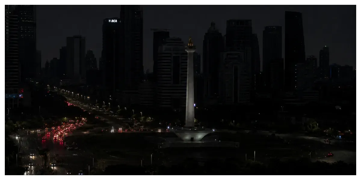 Ilustrasi. Pemadaman Lampu di Jakarta (Sumber: Generative AI)