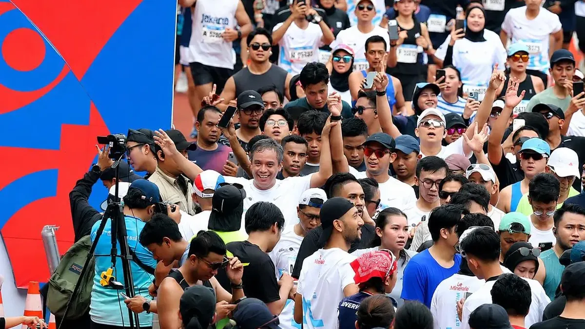 BTN Jakarta International Marathon 2026 sukses digelar dengan lebih dari 45.000 pelari dan partisipasi peserta dari berbagai negara.