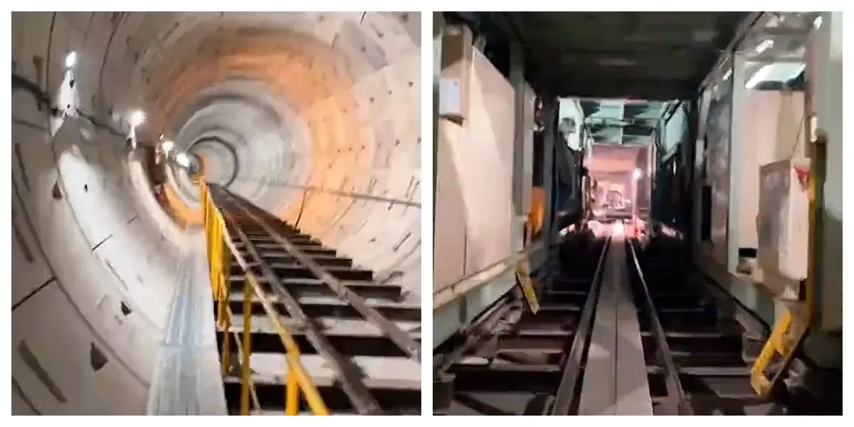 Jalur Kereta Bawah Tanah Bundaran HI-Monas (Sumber: TikTok @mrtjkt)