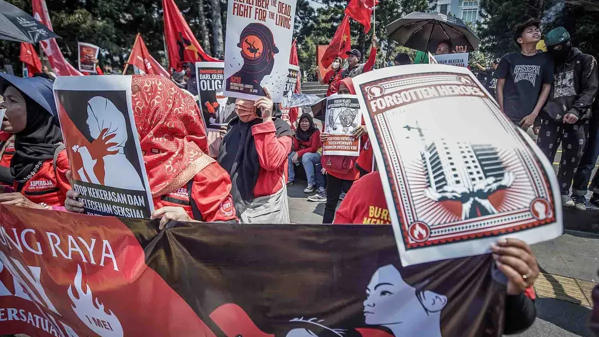 Ilustrasi Demo Jakarta. (Sumber: AYOJAKARTA.COM | Foto: Kavin Faza)