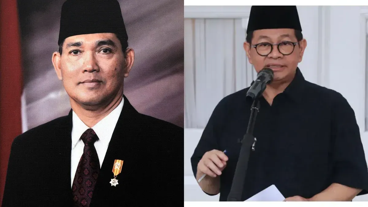 Pramono Anung kenang sosok Wakil Presiden ke-6 RI Try Sutrisno yang wafat pada Senin, 2 Maret 2026. (Sumber: kolase | Foto: kolase)