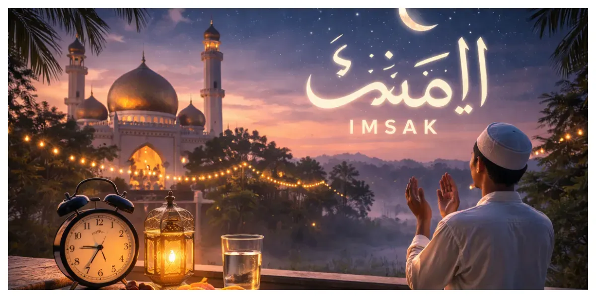 Ilustrasi Waktu Imsak (Sumber: Generative AI)