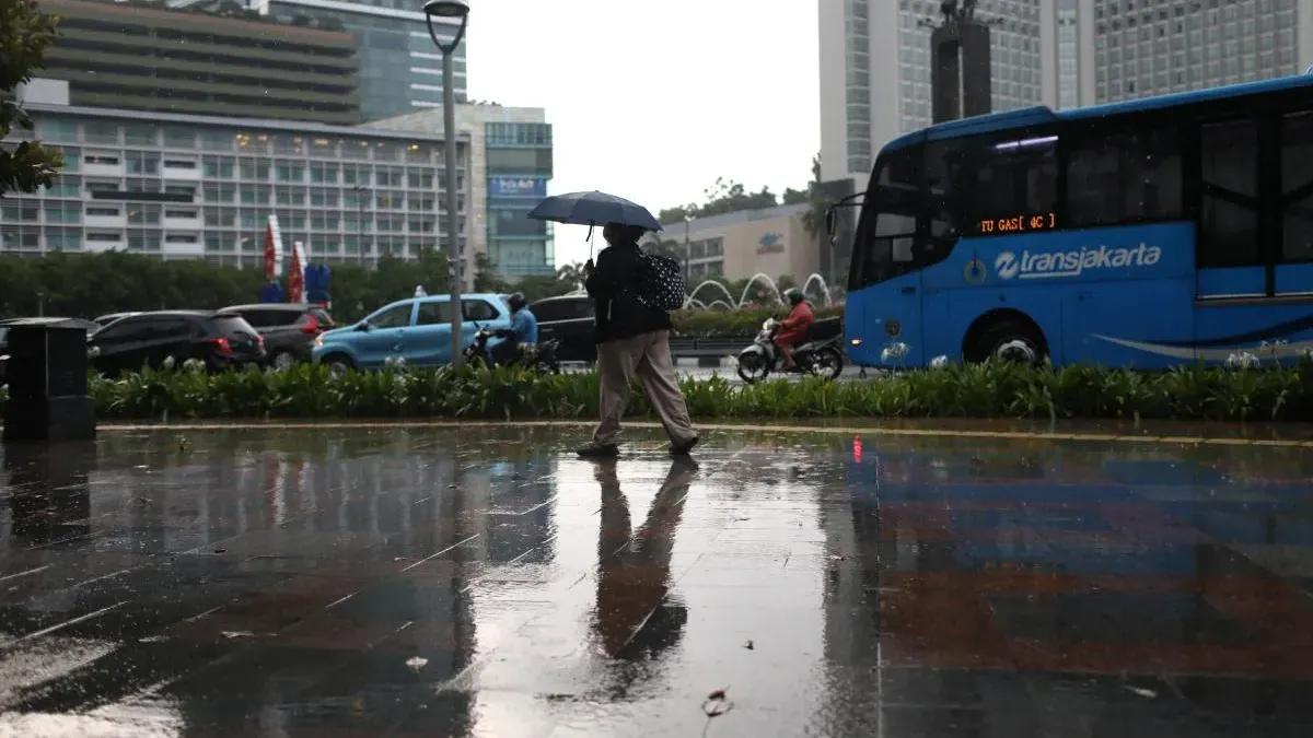Prediksi cuaca hujan DKI Jakarta Selasa, 10 Maret 2026 (Sumber: Beritajakarta.id | Foto: Beritajakarta.id)