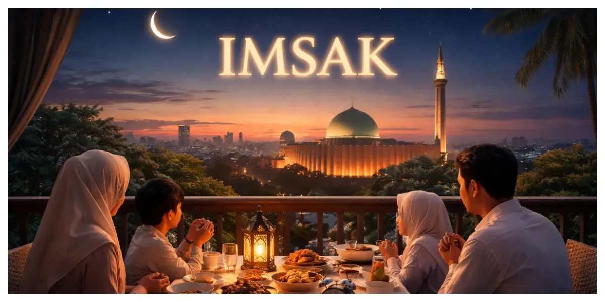 Ilustrasi. Waktu Imsak (Sumber: Generative AI)