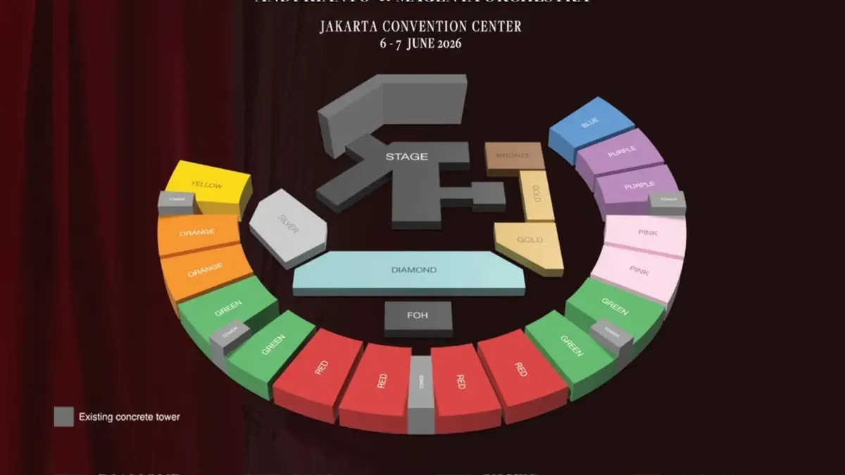 Denah Tribun Konser Raisa. (Sumber: Instagram.com/@juni_concert)