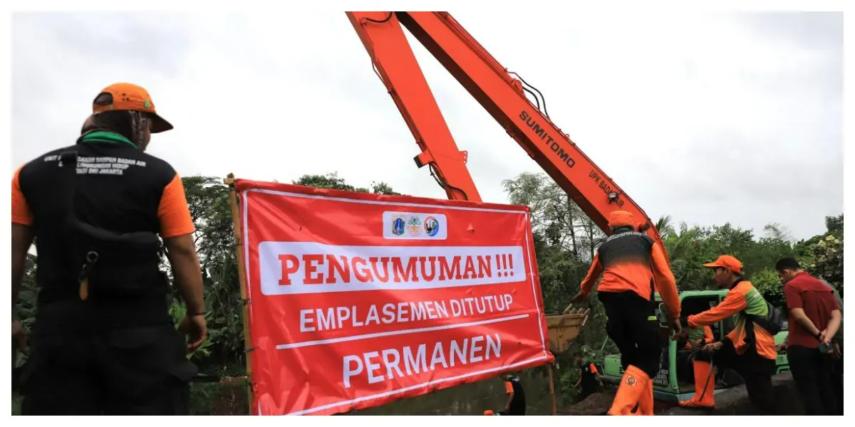 Emplasemen Sampah di TPU Tanah Kusir Ditutup (Sumber: beritajakarta.id)