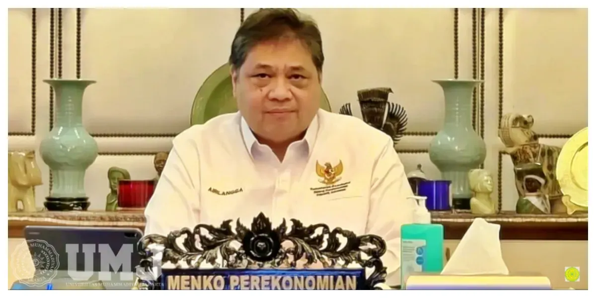 Menko Perekonomian Airlangga Hartarto Umumkan soal Kebijakan WFH (Sumber: umj.ac.id)