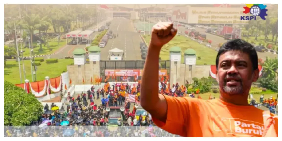 Aksi May Day 2026 Hari Ini di Monas (Sumber: Instagram @partaiburuh)