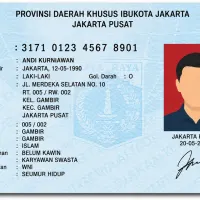 Ilustrasi. KTP DKI Jakarta (Sumber: Generate by AI | Foto: Generate by AI)