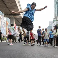 Dinas Pemuda dan Olahraga (Dispora) DKI Jakarta menyambut positif hadirnya kawasan Hari Bebas Kendaraan Bermotor (HBKB) atau Car Free Day (CFD) di Jalan HR Rasuna Said. (Sumber: beritajakarta.id | Foto: beritajakarta.id)