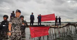 Update! Pagar Laut Sepanjang 30 KM Dibongkar Kementerian Kelautan dan Perikanan bersama 750 TNI AL