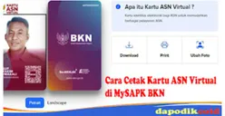 Gampang Banget! Begini Cara Cetak Kartu Virtual ASN di MySAPK BKN