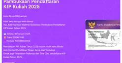 Panduan Daftar KIP Kuliah 2025, Mulai dari Jadwal, Syarat dan Nominal yang Didapat, SIMAK!