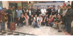 Rombongan Pengurus PWI Pusat dan Tokoh Pers Nasional Tiba di HPN 2025 Riau