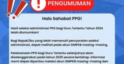 Bagaimana Nasib Peserta yang Tidak Lolos Seleksi Administrasi PPG Guru Tertentu 2024? Simak Jawabannya di Sini