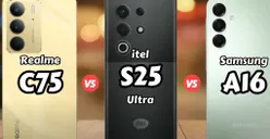 War HP Entry-Level: Realme C75 Vs itel S25 Ultra Vs Samsung Galaxy A16, Siapa yang Jadi The King of the Class?