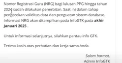Sertifikasi PPG Guru Sudah Terbit, Ini Alternatif Cara Melihat NRG yang Belum Muncul di InfoGTK