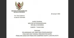 Surat Edaran Libur Pilkada 27 November 2024, Ini Link Download Pengumuman Resmi Kemnaker