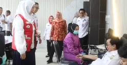 Lakukan Donor Darah Serentak Peringati Hari Jadi ke-79 Sumsel, Feby Herman Deru Apresiasi Tinggi Bapenda dan PMI 