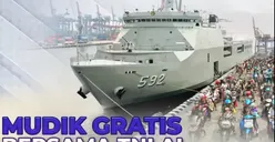 Mudik Idul Fitri 1446 H Naik Kapal! TNI AL Siapkan Program Mudik Gratis Tujuan Surabaya dan Semarang