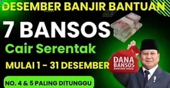 KPM Kebanjiran Nikmat, Ini 7 Jenis Bantuan Sosial yang Disalurkan di Akhir Tahun 2024