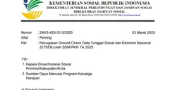 Catat Yaa! Hanya KPM Bansos Kategori Jenis ini yang Akan Menjadi Sasaran Survei Ground Check DTSEN 2025