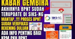 SIKS-NG Menunjukan Perubahan Status! KPM PKH dan BPNT Dipastikan akan Segera Terima Bansos Tahap 1, Prediksinya di Sini