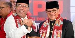 Ditemani Ahok, Rano Karno Resmi Daftarkan Diri ke KPU untuk Pilgub Jakarta 2024