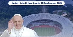 Polda Metro Jaya Rilis Rekayasa Lalu Lintas di Sekitar Stadion GBK untuk Misa Akbar Paus Fransiskus