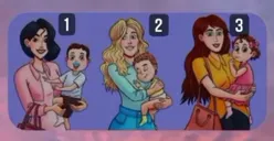 Tes Kepribadian: Wanita Manakah yang Terlihat Menggendong Anak Orang Lain? Jawabanmu Ungkap Sifat Asli!