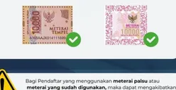 Ketentuan Penggunaan Meterai Tempel untuk Pendaftaran CPNS 2024, Awas Jangan Sampai Salah!