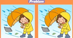 Tes IQ: Buktikan Ketajaman Mata, Cari 3 Perbedaan di Gambar Anak Perempuan yang Kehujanan!