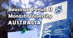 Kuliah S1 di Monash University Australia, Beasiswa Penuh dan Tunjangan Biaya Hidup Lebih dari Rp140 Juta