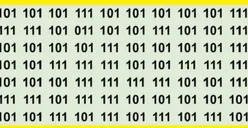 Ada Angka Berbeda dalam Deretan 101 dan 111, Bisa Temukan dalam 5 Detik?