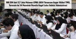 100.204 Pelamar CPNS 2024 Terancam Gugur Akibat TMS, Ini 14 Penyebab Peserta Gagal Lolos Seleksi Administrasi
