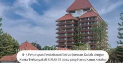 H-5 Penutupan Pendaftaran! Ini 20 Jurusan Kuliah dengan Kuota Terbanyak di SIMAK UI 2024 yang Wajib Diketahui