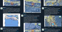Waspada, BMKG catat 14 Gempa Melanda selama Kurun Waktu belum Setengah Hari