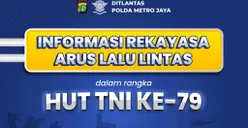 Daftar Jalan yang Ditutup di Sekitar Monas pada Puncak HUT TNI ke-79, Berlaku hingga Pukul 18.00 WIB