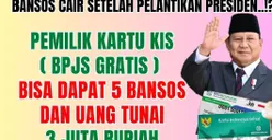 SELAMAT! KPM Pemilik KIS Bisa Dapat 5 Bansos Secara Tunai dan Non Tunai, Ini Cara Mendapatkannya