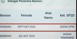KPM PKH dan BPNT di Wilayah Ini Terpantau Sudah Cair, Status di Aplikasi SIKS-NG Terpantau Sudah Standing Instruction