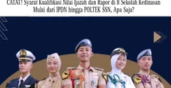 CATAT! Syarat Kualifikasi Nilai Ijazah dan Rapor di 8 Sekolah Kedinasan Mulai dari IPDN hingga POLTEK SSN, Apa Saja?