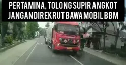 Viral Rekaman Video Truk Tangki BBM Salip Kendaraan Lain dan Dihujat, Netizen: Itu Becak Motor Kocak!