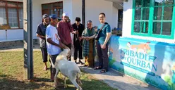 Rayakan Idul Adha, Sekolah Pribadi Bandung Berbagi Qurban ke 16 Titik