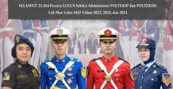 SELAMAT! 22.264 Peserta LULUS Seleksi Administrasi POLTEKIP dan POLTEKIM: Cek Skor Lolos SKD Tahun 2022, 2023, dan 2024