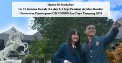 Hanya 58 Pendaftar! Ini 15 Jurusan D-4 dan S-1 Sepi Peminat di Jalur Mandiri Universitas Diponegoro (UM UNDIP) dan Daya Tampung 2024
