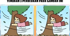 Tes IQ: Cari Hiburan di Waktu Luang? Temukan 3 Perbedaan pada Gambar Gadis Terseret Angin Ini untuk Uji Kemampuan Observasi