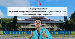 Ada yang 0 Pendaftar! 15 Jurusan Paling Gampang Diterima untuk D3, D4, dan S1 di UNS Lengkap dengan Daya Tampungnya