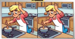 Tes Ilusi Optik: Temukan 3 Perbedaan Gambar Pria yang Sedang Memasak dalam 15 Detik, Tunjukkan Ketajaman Visualmu!
