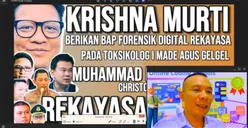 Rismon Sianipar Tantang Krishna Murti Bantah Tuduhan 37 Bukti Ilmiah Kejanggalan Kasus Jessica Wongso