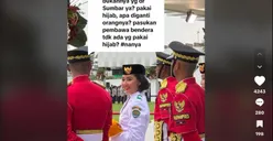 Upacara HUT RI Ke-79 di IKN, Maulia Permata Putri Pembawa Baki Berhijab Mendadak Diganti Bikin Publik Gaduh, Ini Kata Warganet